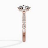 Rose Hidden Halo 1.80 ct Round Lab Grown Diamond Engagement Ring in 14K Rose Gold - The Better Diamonds
