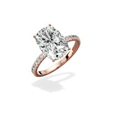 Rose Hidden Halo Engagement Ring - The Better Diamonds