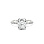 Rose Hidden Halo Engagement Ring - The Better Diamonds