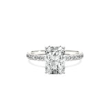 Rose Hidden Halo Engagement Ring - The Better Diamonds