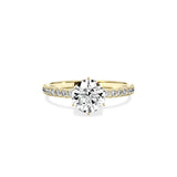 Rose Hidden Halo Engagement Ring - The Better Diamonds