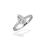 Rose Hidden Halo Engagement Ring - The Better Diamonds