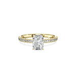 Rose Hidden Halo Engagement Ring - The Better Diamonds