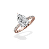 Rose Hidden Halo Engagement Ring - The Better Diamonds