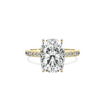 Rose Hidden Halo Engagement Ring - The Better Diamonds