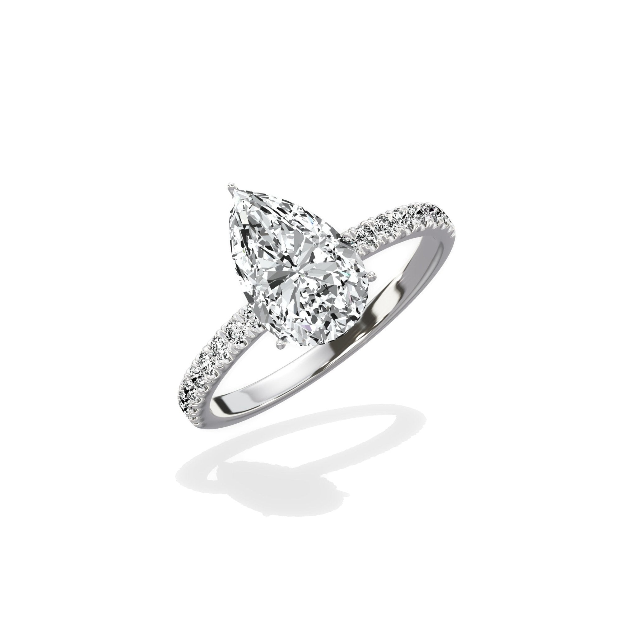 Rose Hidden Halo Engagement Ring - The Better Diamonds