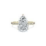 Rose Hidden Halo Engagement Ring - The Better Diamonds