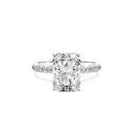 Rose Hidden Halo Engagement Ring - The Better Diamonds