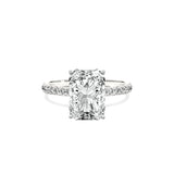 Rose Hidden Halo Engagement Ring - The Better Diamonds