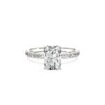 Rose Hidden Halo Engagement Ring - The Better Diamonds