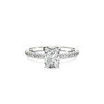 Rose Hidden Halo Engagement Ring - The Better Diamonds