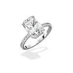 Rose Hidden Halo Engagement Ring - The Better Diamonds