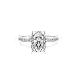 Rose Hidden Halo Engagement Ring - The Better Diamonds