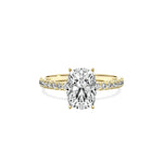 Rose Hidden Halo Engagement Ring - The Better Diamonds