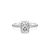 Rose Hidden Halo Engagement Ring - The Better Diamonds