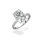 Rose Hidden Halo Engagement Ring - The Better Diamonds