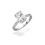 Rose Hidden Halo Engagement Ring - The Better Diamonds