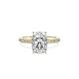 Rose Hidden Halo Engagement Ring - The Better Diamonds