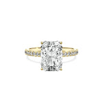 Rose Hidden Halo Engagement Ring - The Better Diamonds