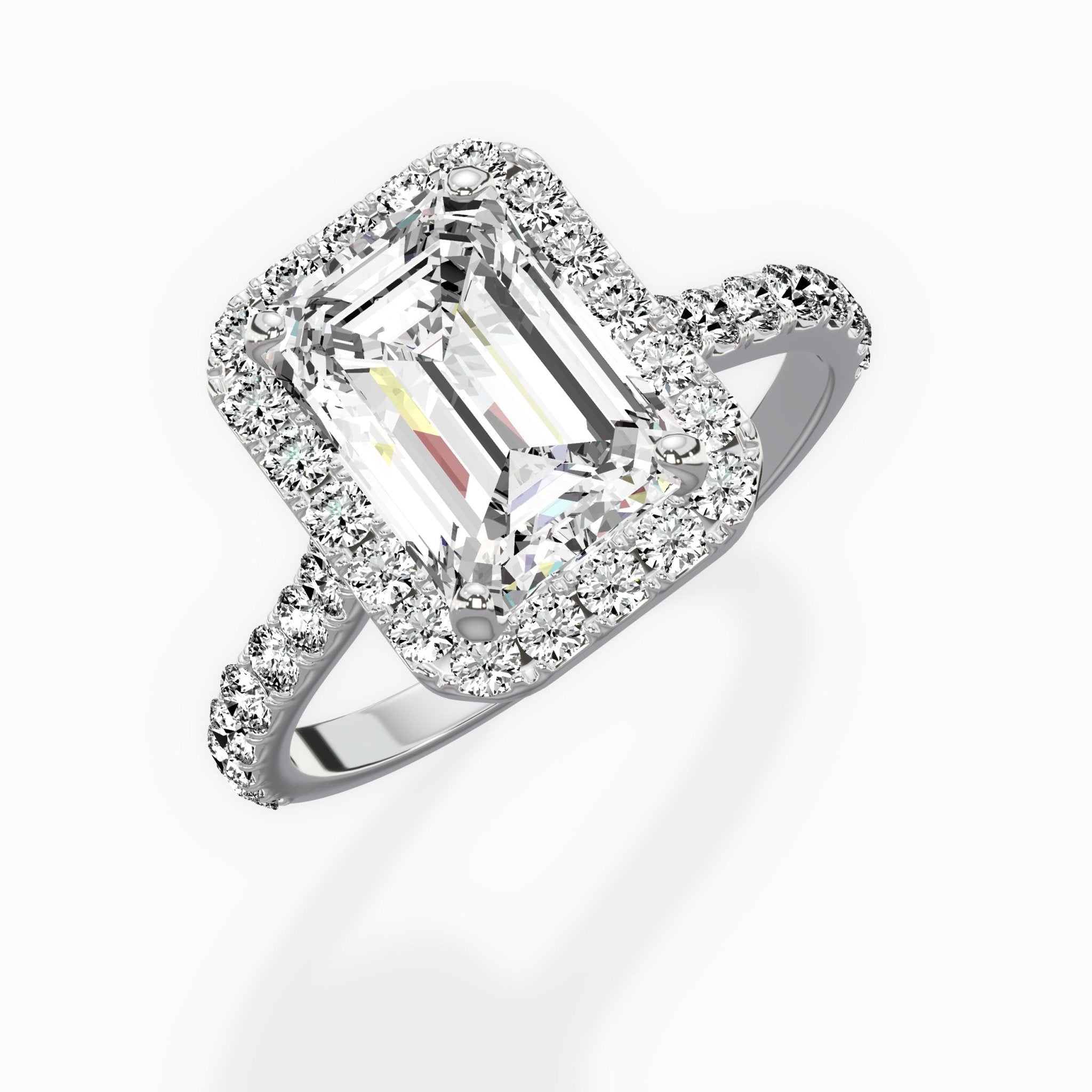 Secret Diamond Halo Engagement Ring - The Better Diamonds