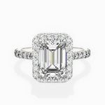 Secret Diamond Halo Engagement Ring - The Better Diamonds