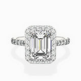 Secret Diamond Halo Engagement Ring - The Better Diamonds
