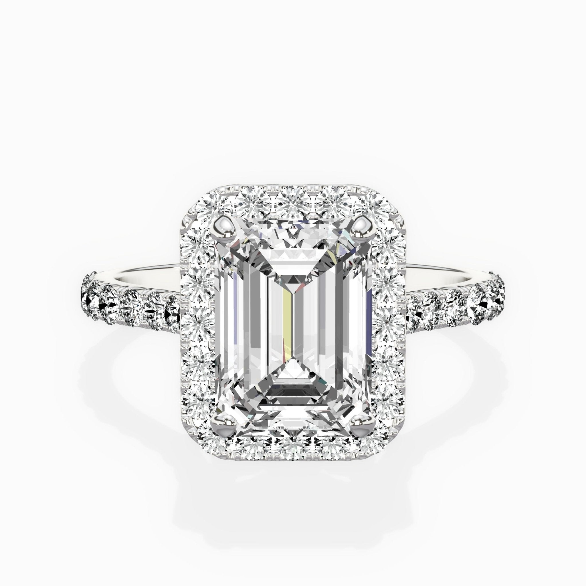Secret Diamond Halo Engagement Ring - The Better Diamonds