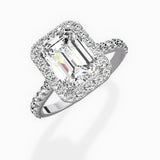 Secret Diamond Halo Engagement Ring - The Better Diamonds