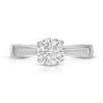 Sercret Diamond Solitaire 2.12 ct Round Engagement Ring in White Gold - The Better Diamonds