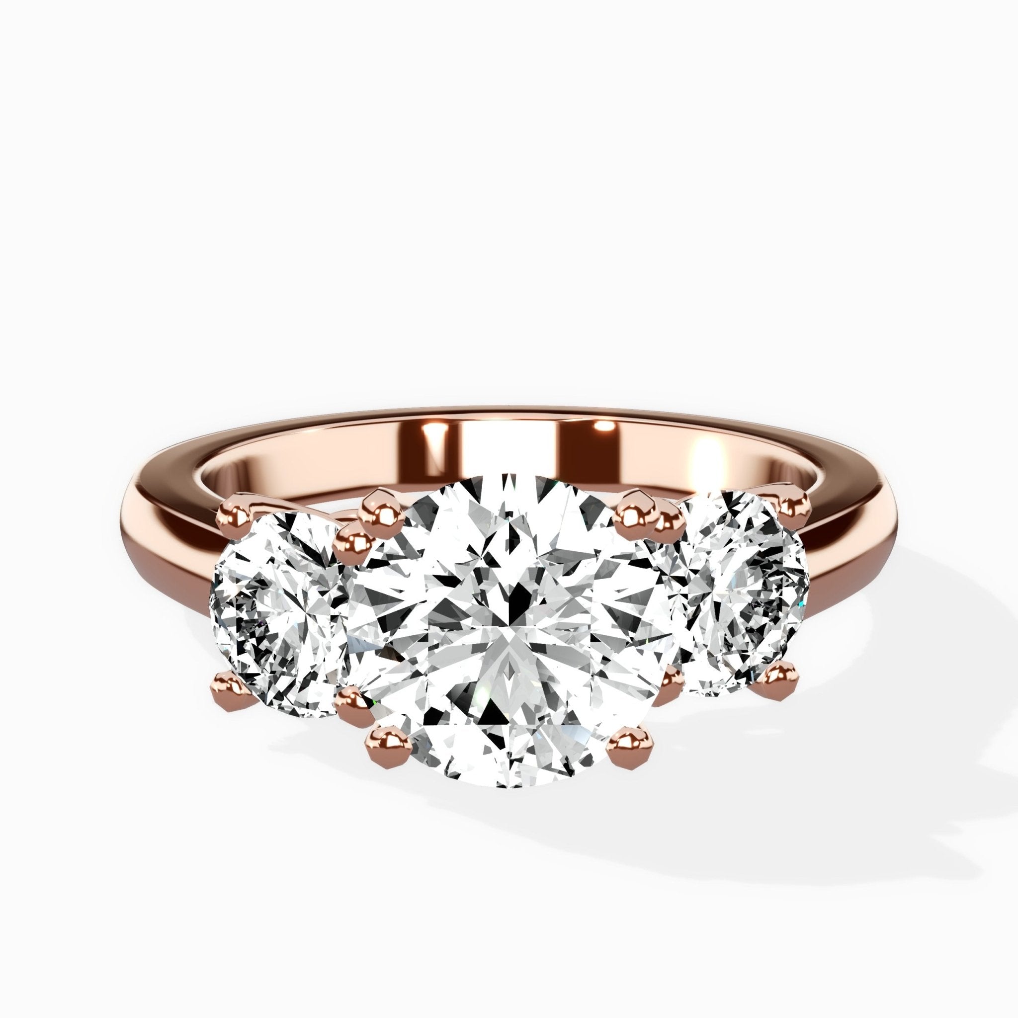 Signature Three Stone Engagement Ring - The Better Diamonds