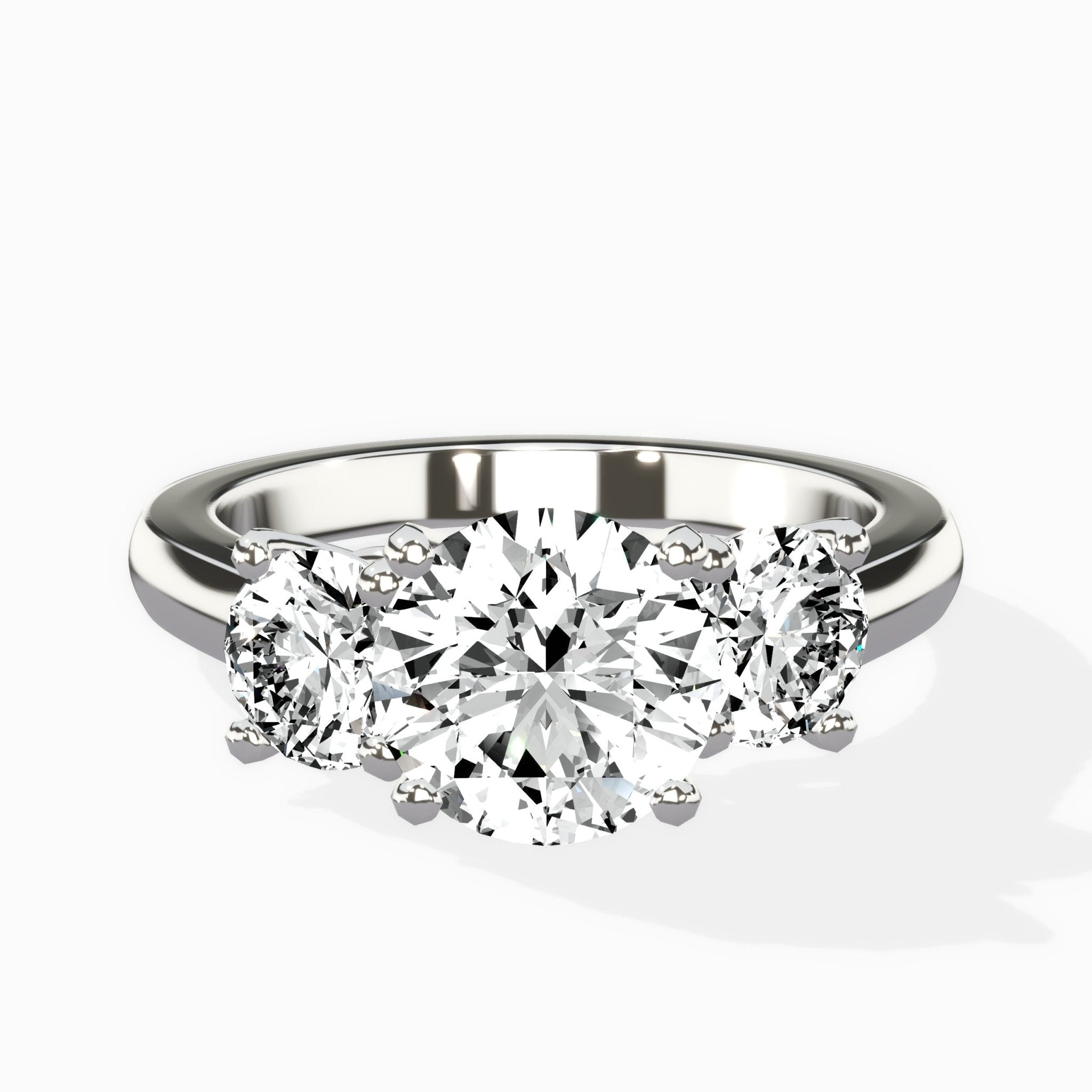 Signature Three Stone Engagement Ring - The Better Diamonds
