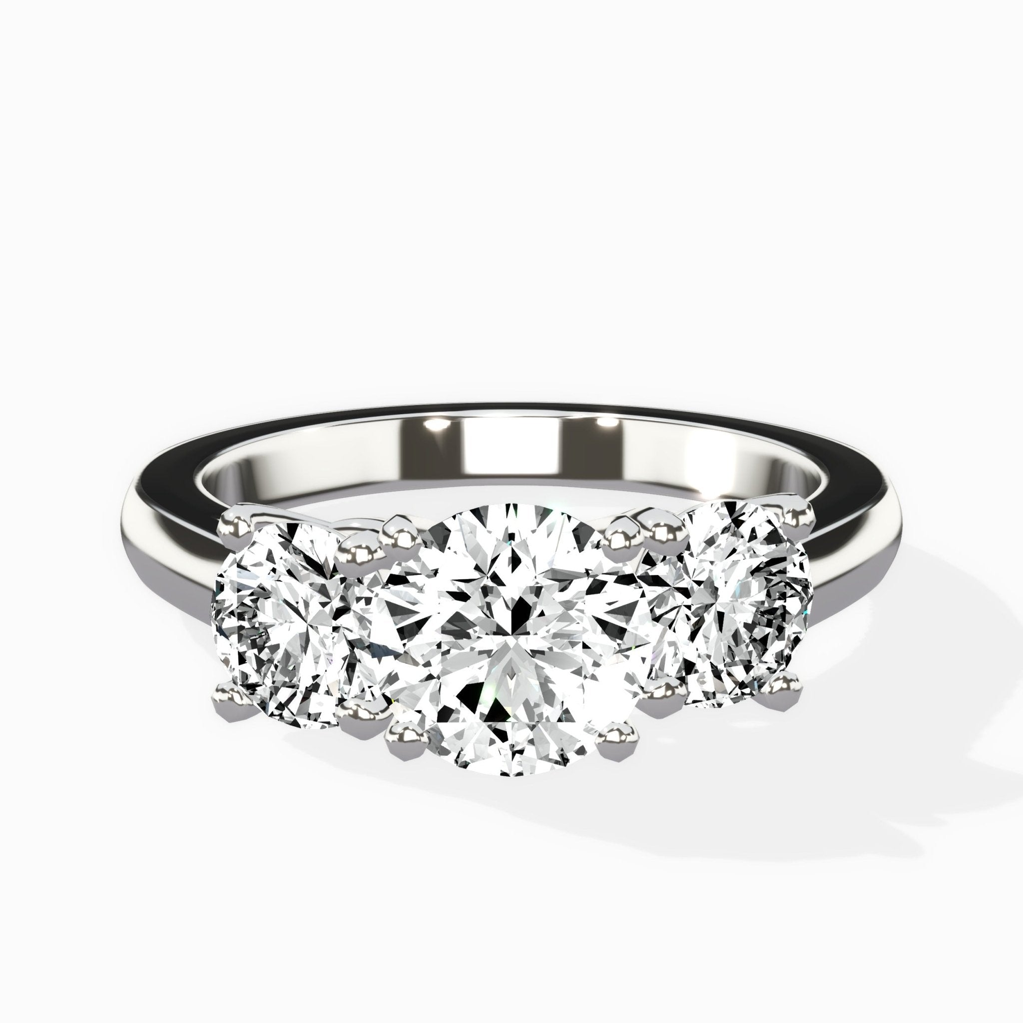 Signature Three Stone Engagement Ring - The Better Diamonds