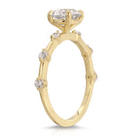 Eleni Solitaire Round Engagement Ring in Yellow Gold