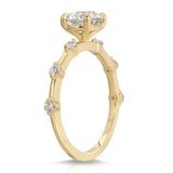 Eleni Solitaire Round Engagement Ring in Yellow Gold