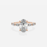 Marquise Band Solitaire Engagement Ring