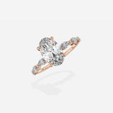 Marquise Band Solitaire Engagement Ring