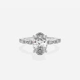 Marquise Band Solitaire Engagement Ring