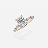 Marquise Band Solitaire Engagement Ring