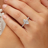 Marquise Solitaire Marquise Engagement Ring in White Gold