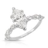 Marquise Solitaire Marquise Engagement Ring in White Gold