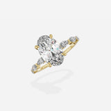 Marquise Band Solitaire Engagement Ring