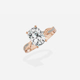 Intertwined Solitaire Engagement Ring