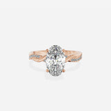 Intertwined Solitaire Engagement Ring