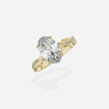 Intertwined Solitaire Engagement Ring