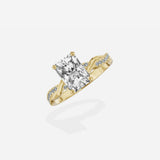 Intertwined Solitaire Engagement Ring