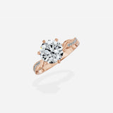 Intertwined Solitaire Engagement Ring