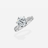 Intertwined Solitaire Engagement Ring