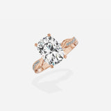 Intertwined Solitaire Engagement Ring