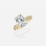 Intertwined Solitaire Engagement Ring