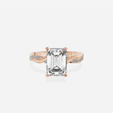 Intertwined Solitaire Engagement Ring